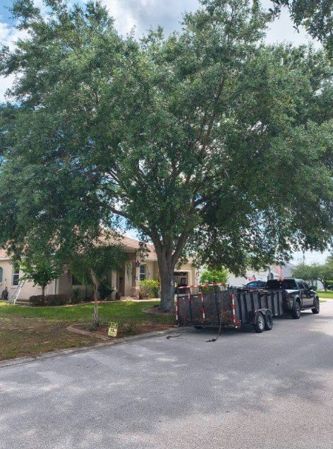 Residential oak trim with trailer